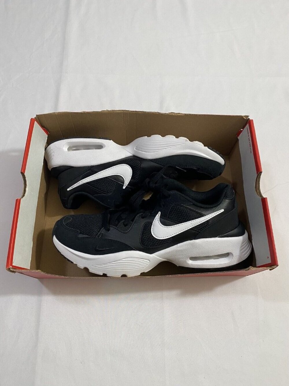 New Women’s Size 11 Black White Nike Air Max Fusion Running Shoes CJ1671 003